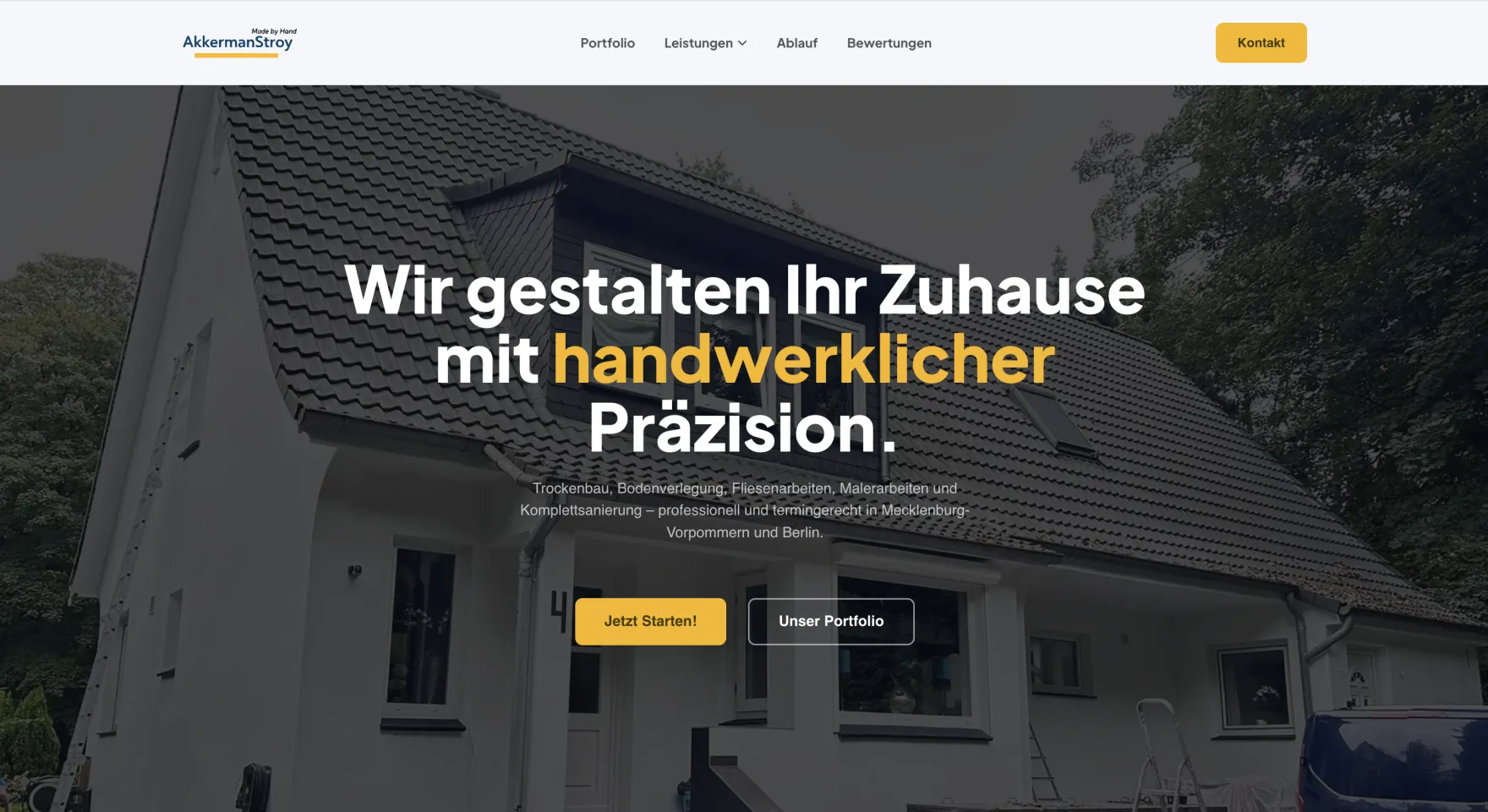 Akkerman Stroy construction website