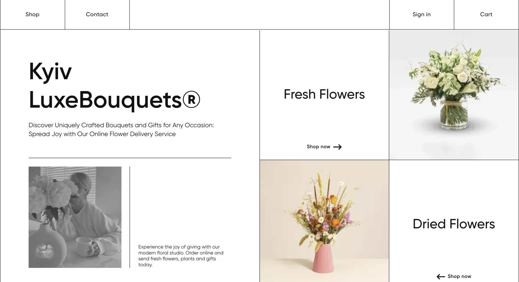 Luxe Bouquets florist online store